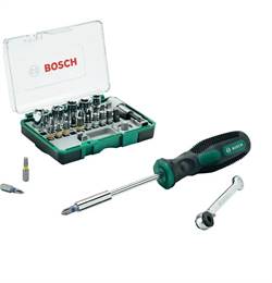 Bosch 27dílná ráčnová sada bitů + ruční šroubovák