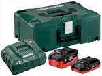 Metabo Sada akumulátorů lihd 1x 3,5ah, 1x 5,5 ah a nabíječky v kufru 685103000