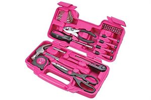 M+e Nářadí pro ženy - růžová sada lady 39 dílů
