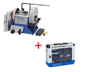Tormek bruska T-4 + sada HTK-806 na ruční nástroje