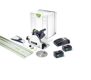 Festool Akumulátorová ponorná pila TSC 55 Li 5,2 REBI-Set-SCA-FS