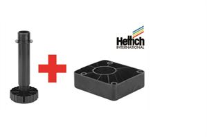 Hettich Noha soklová Korrekt 100mm + kluzák