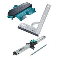 Wolfcraft sada pro přesnou montáž laminátových podlah – úhelník, obrys.šablona, zalícovávač