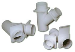 Hradítka, rozbočky, spojky, redukce, odbočky