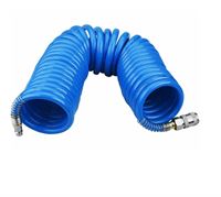 Extol premium hadice vzduchová spirálová PU 8mm x 8m, s rychlospojkami 1/4"