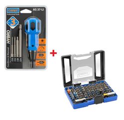 Narex sada NEW AS 37-Li HYBRO + 65-Bit Box SL