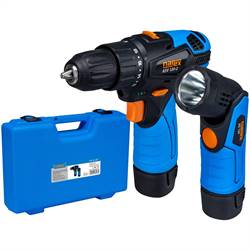 Narex ASV 122-SET - Kombinovaný set 12V e-POWER vrtacího šroubováku a 12V e-POWER kompaktní svítilny