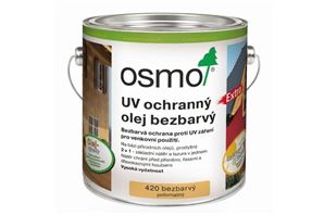 Osmo UV ochranný olej EXTRA 420, bezbarvý nátěr s UV ochranou 2,5L
